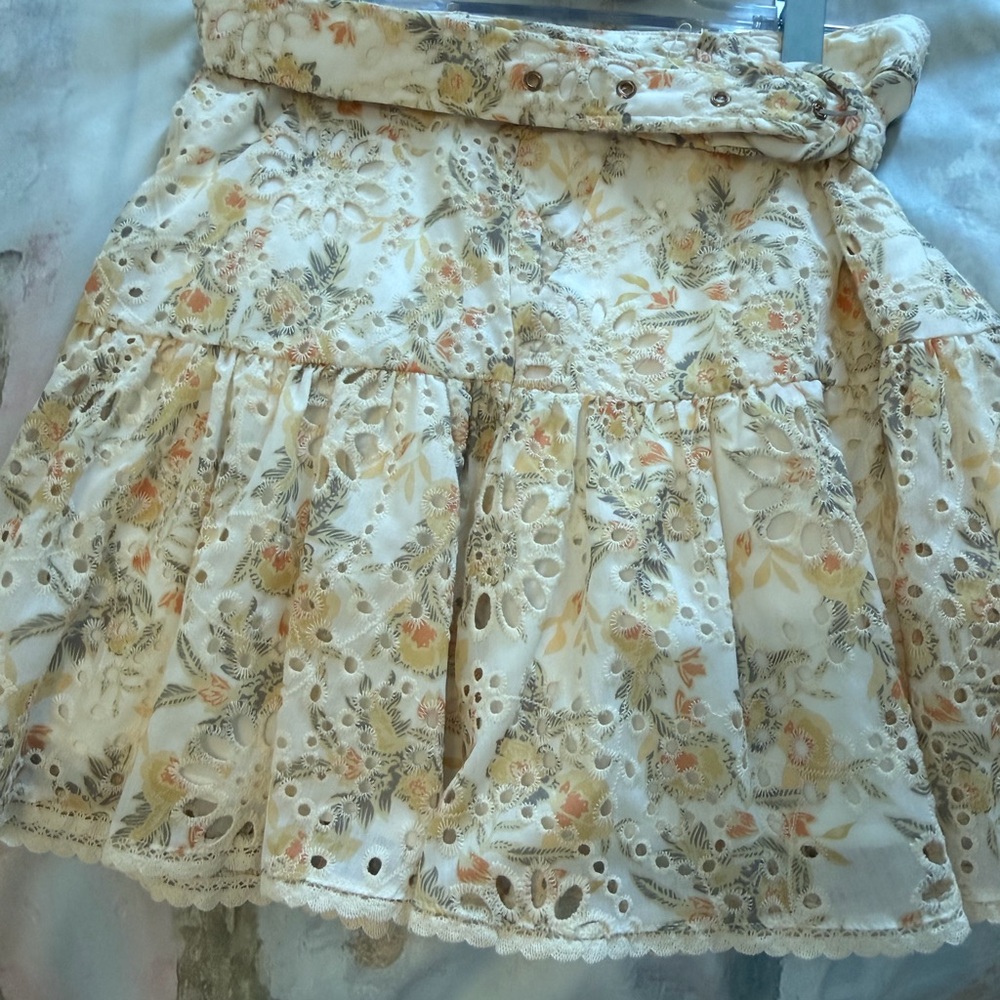 Chic Floral A-Line Skirt